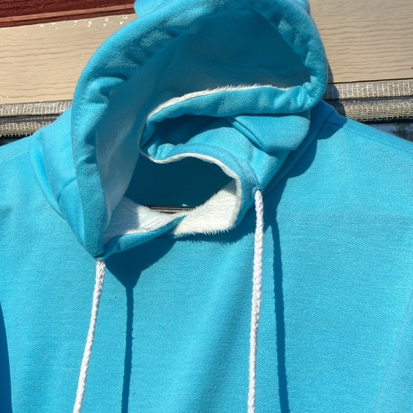 Soft, warm hoodie sweatshirt eith Poms Large fur baby pocket / fur family mom - Picture 7 of 13